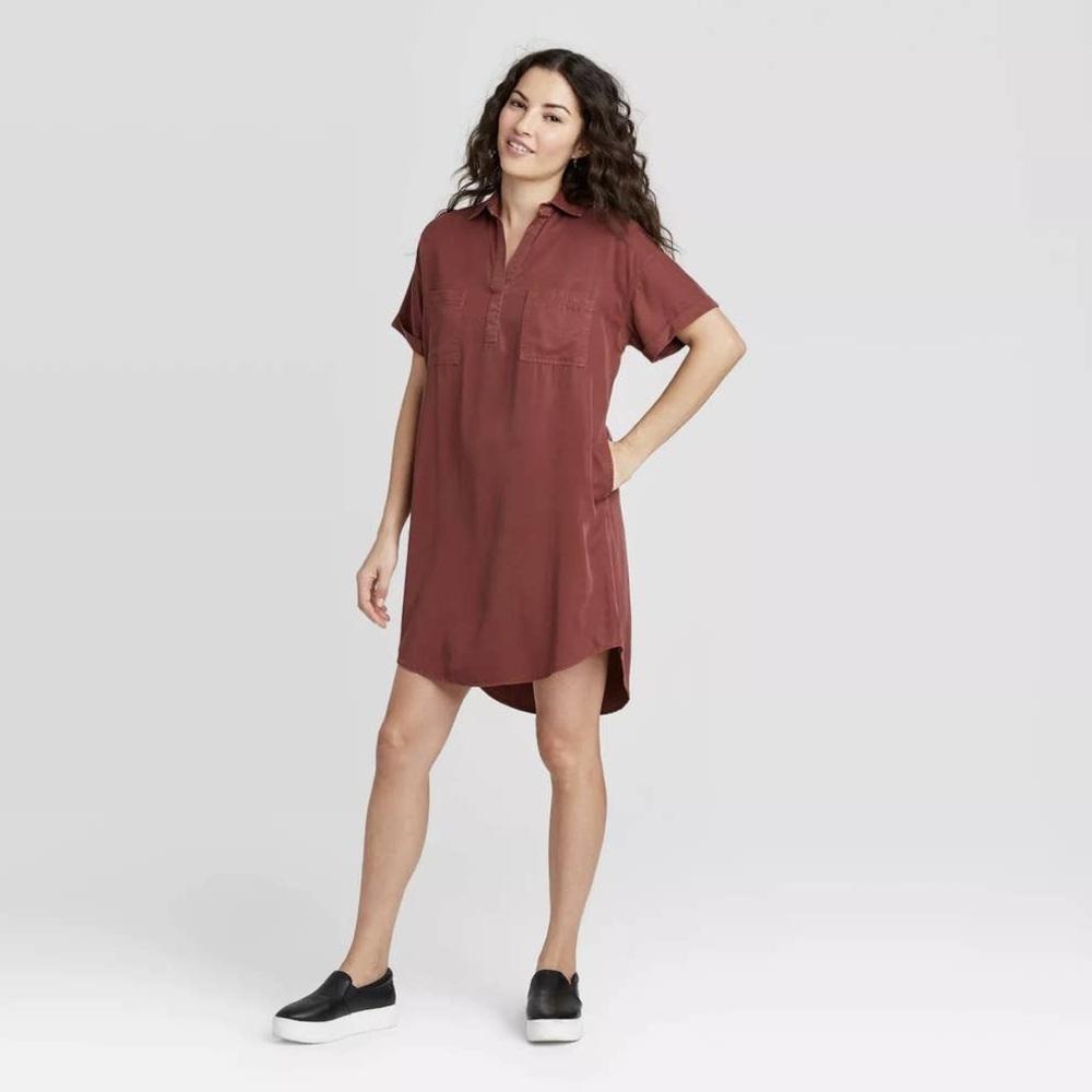 Universal Thread Terracotta Short Sleeve Mini Dress
